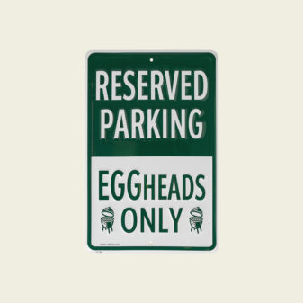 BGE Fanshop - Fém plakett - EGGheads only parking sign