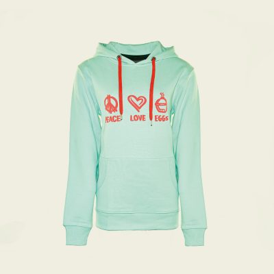 BGE Fanshop - Kapucnis pulcsi - Hoodie - Menta/Korall