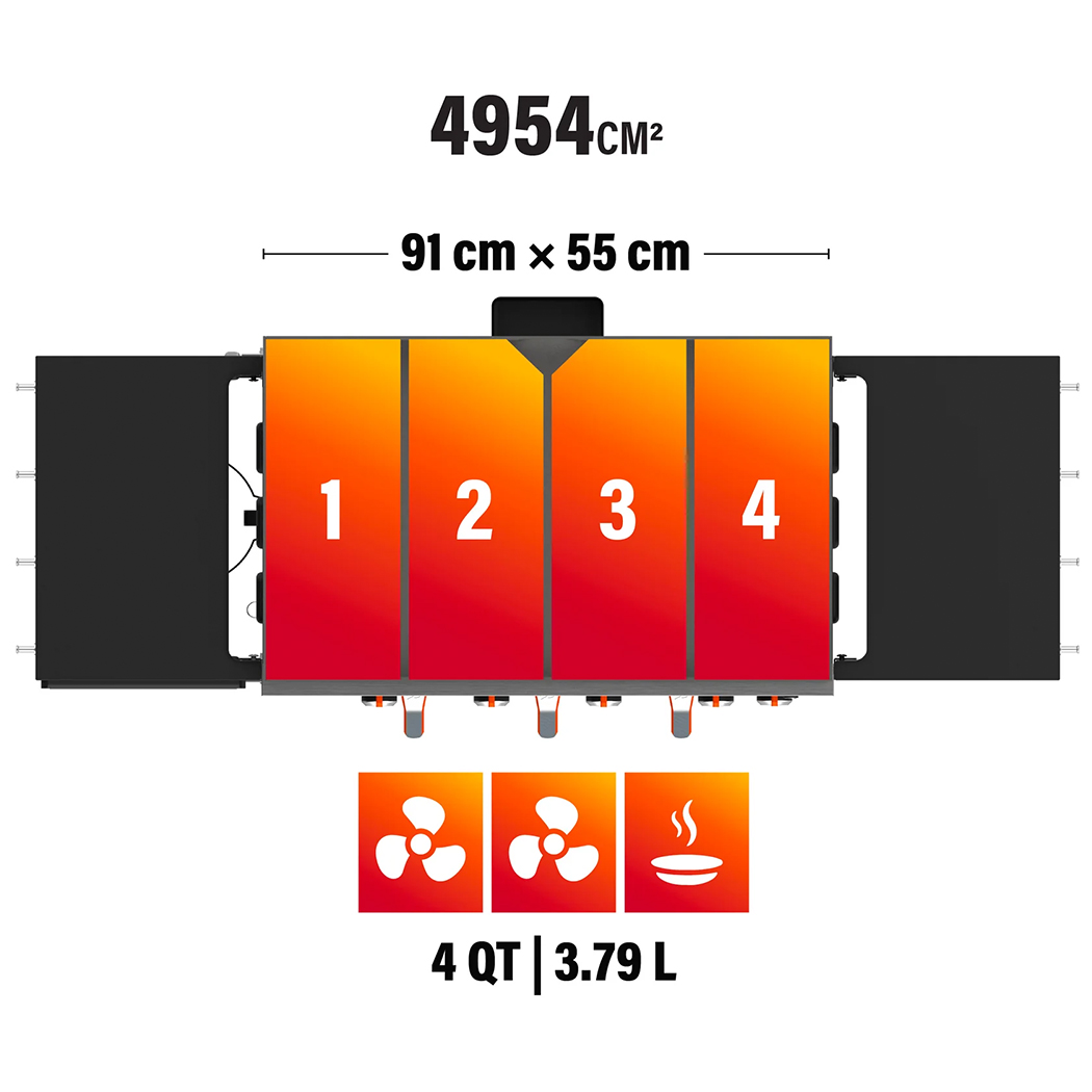 Blackstone 36″-os gázgrill Airfryer-rel