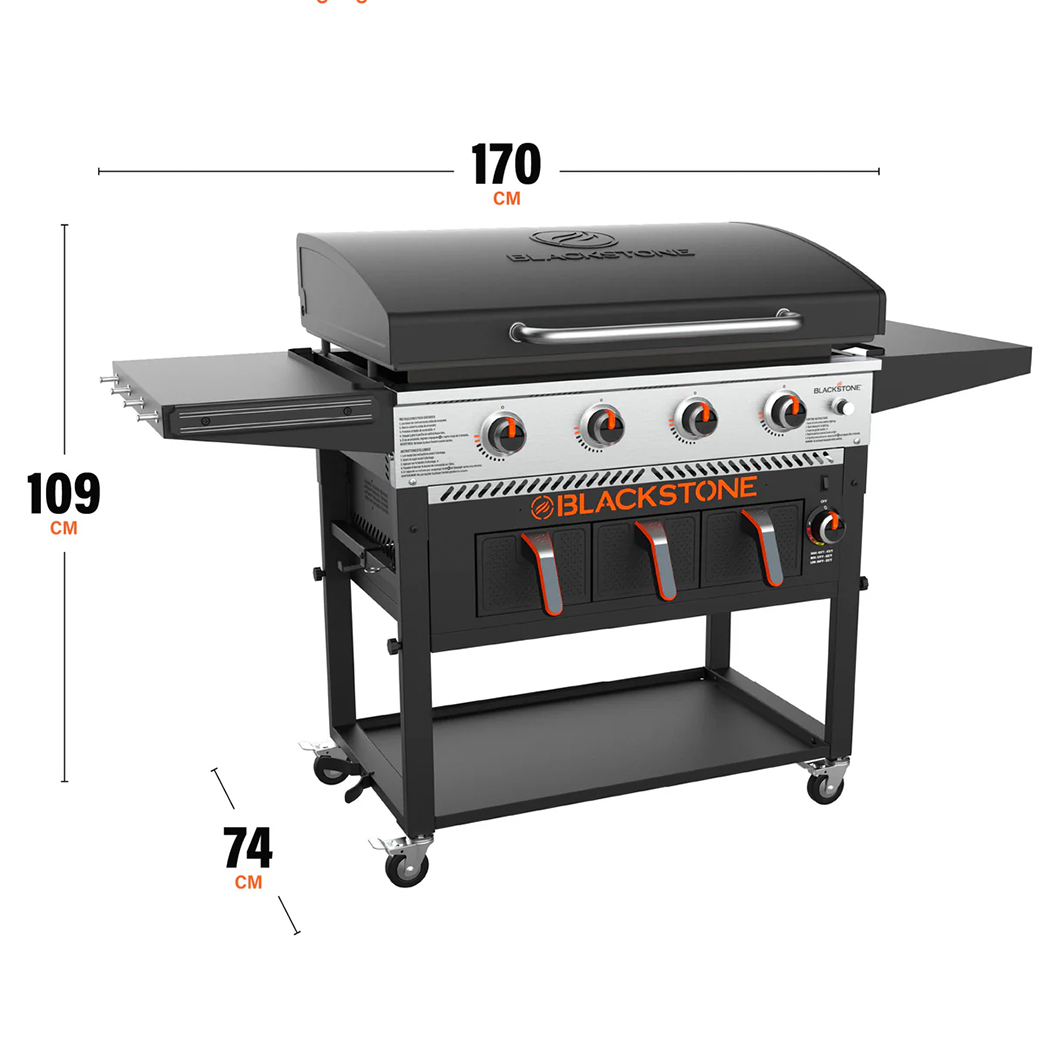 Blackstone 36″-os gázgrill Airfryer-rel