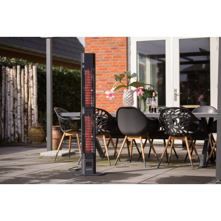 Sunred Valencia Dark álló teraszfűtés fekete – 3000W - 4. kép Sunred Valencia Dark álló teraszfűtés fekete – 3000W - 4. kép