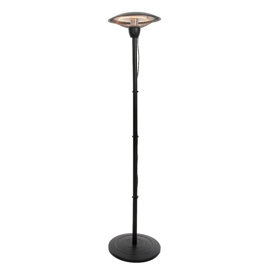 SUNRED Barcelona Bright álló elektromos teraszfűtő, fekete, 1500 W SUNRED Barcelona Bright álló elektromos teraszfűtő, fekete, 1500 W