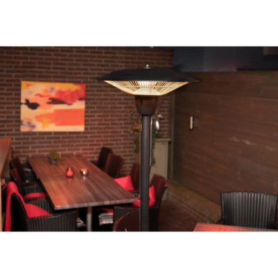 SUNRED Barcelona Bright álló elektromos teraszfűtő, fekete, 1500 W - 3. kép SUNRED Barcelona Bright álló elektromos teraszfűtő, fekete, 1500 W - 3. kép