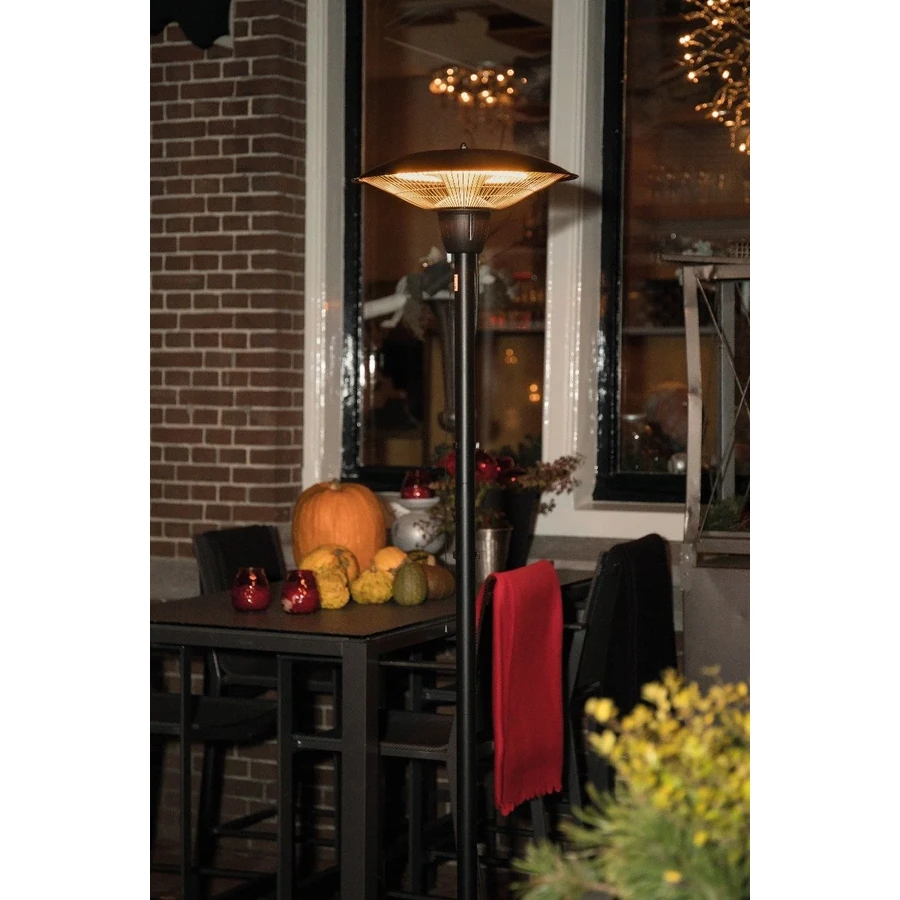SUNRED Barcelona Bright álló elektromos teraszfűtő, fekete, 1500 W - 5. kép SUNRED Barcelona Bright álló elektromos teraszfűtő, fekete, 1500 W - 5. kép