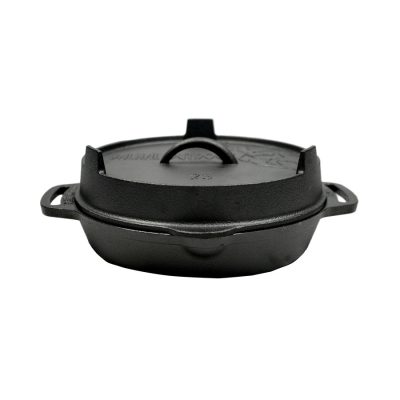 Valhal öntöttvas serpenyőfedő és grillserpenyő, 25 cm - 3. kép Valhal öntöttvas serpenyőfedő és grillserpenyő, 25 cm - 3. kép