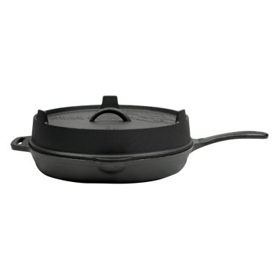 Valhal öntöttvas serpenyőfedő és grillserpenyő, 30 cm - 3. kép Valhal öntöttvas serpenyőfedő és grillserpenyő, 30 cm - 3. kép