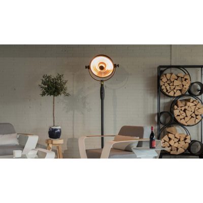 SUNRED Retro Bright álló teraszfűtő – fekete, 2100 W - 2. kép SUNRED Retro Bright álló teraszfűtő – fekete, 2100 W - 2. kép