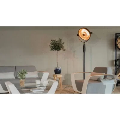 SUNRED Retro Bright álló teraszfűtő – fekete, 2100 W - 7. kép SUNRED Retro Bright álló teraszfűtő – fekete, 2100 W - 7. kép