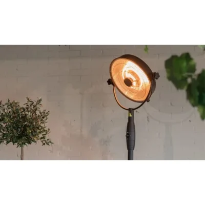 SUNRED Retro Bright álló teraszfűtő – fekete, 2100 W - 8. kép SUNRED Retro Bright álló teraszfűtő – fekete, 2100 W - 8. kép