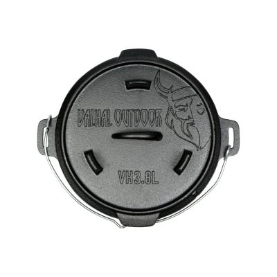 Valhal lapos aljú öntöttvas Dutch Oven, 3,8 liter - 2. kép Valhal lapos aljú öntöttvas Dutch Oven, 3,8 liter - 2. kép
