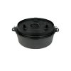 Valhal lapos aljú öntöttvas Dutch Oven, 6,1 liter Valhal lapos aljú öntöttvas Dutch Oven, 6,1 liter